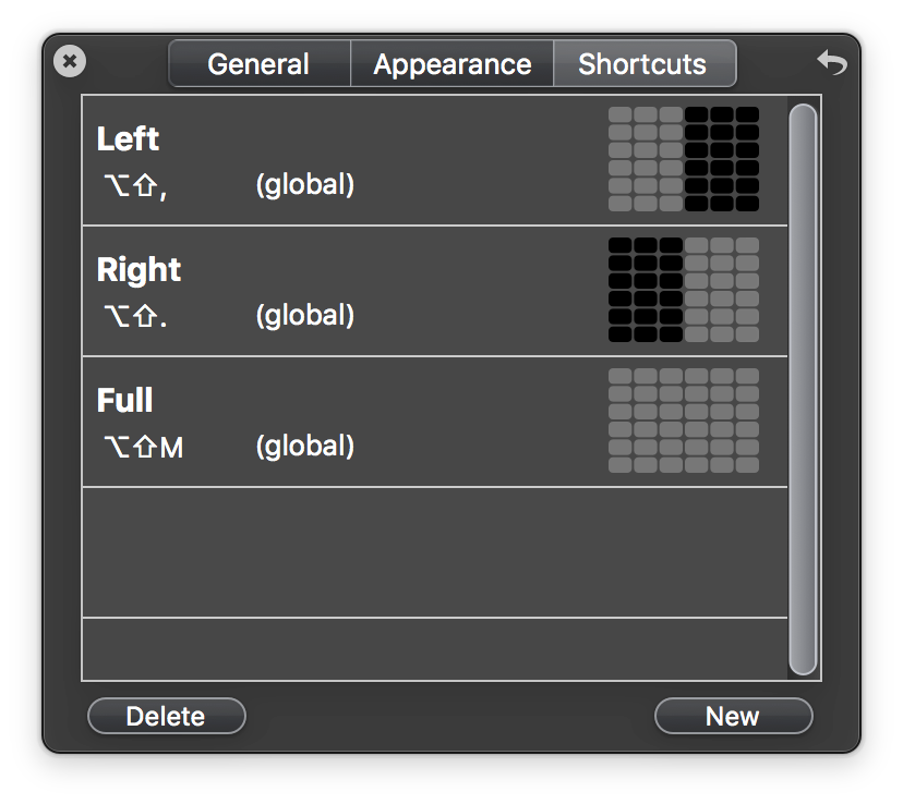 Divvy Shortcuts