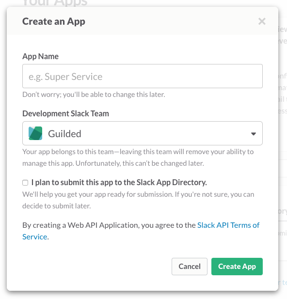 Create an App