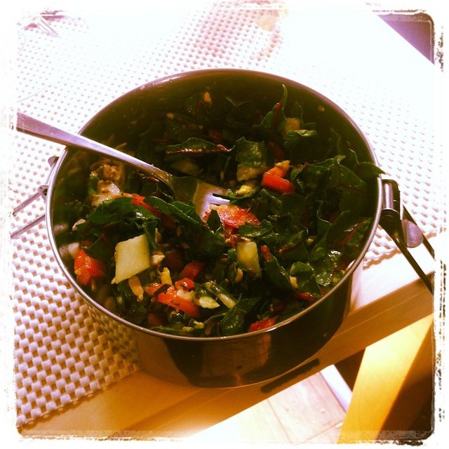 My homemade salad in a tiffin